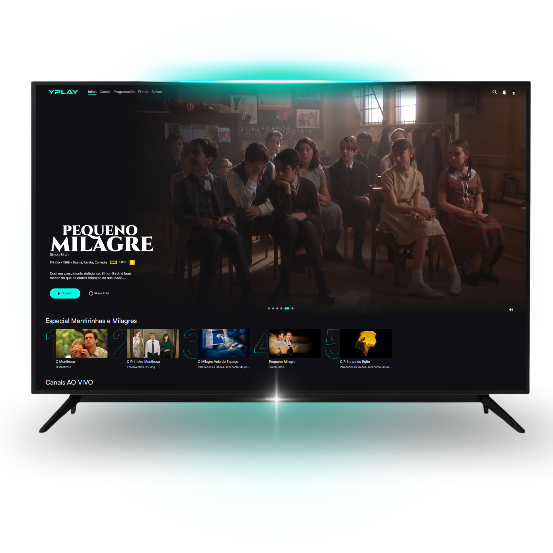 Experiência YPLAY em diferentes telas
