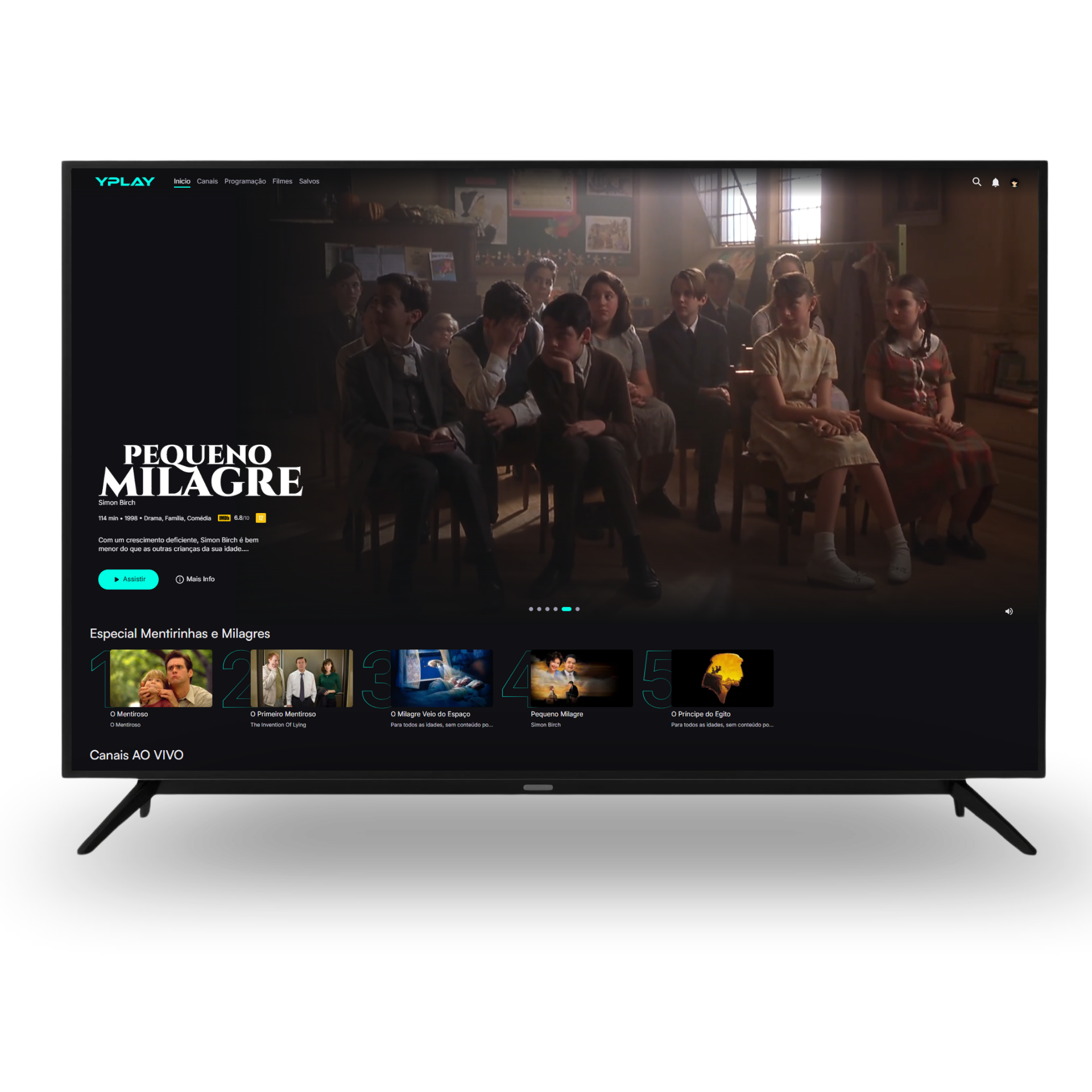 Experiência YPLAY em diferentes telas